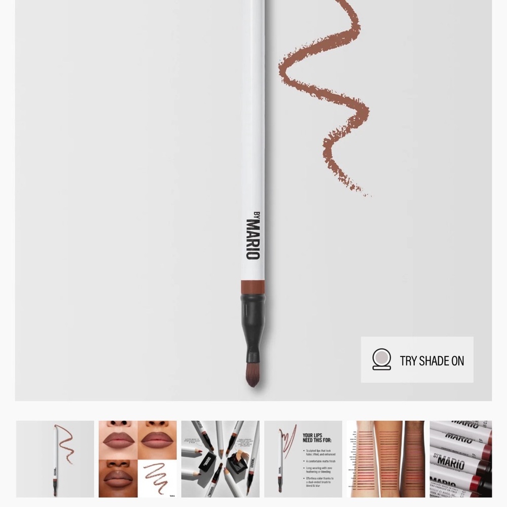 Make up by mario sculpting lip pencil Travis